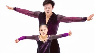 【24-25JGP⑤】张嘉轩/黄一航刷新个人最好成绩暂列第一(57.88) 青年组大奖赛波兰站双人短节目 花样滑冰