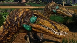 2 Baryonyx & 2 Fallen Kingdom Carnotaurus Breakout & Fight! JWE Mods (4K 60FPS)