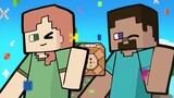 SteveとAlexでメズマライザー 【手描きマイクラ / Minecraft Animation】