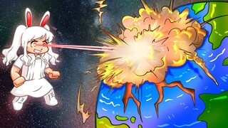 AKU MENGHANCURKAN BUMI PAKAI KEKUATAN LASER!