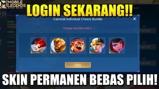 KLAIM SKIN GRATIS PERMANEN BEBAS PILIH, LOGIN SEKARANG! HANYA UNTUK PLAYER BRAZIL! - MOBILE LEGENDS