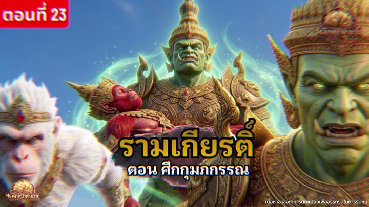 เริ่มแล้ว! ศึกกุมภกรรณ รามเกียรติ์ ตอนที่ 23 เปิดตัวน้องชายบอสใหญ่แห่งลงกาแบบอลังการ