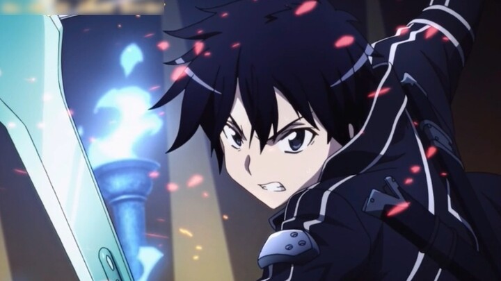 แอนิเมชั่น|คิริโตะ: เมื่อฉันเอาดาบคู่ออก แสดงฉันกำลังปกป้องคนที่ฉันรัก