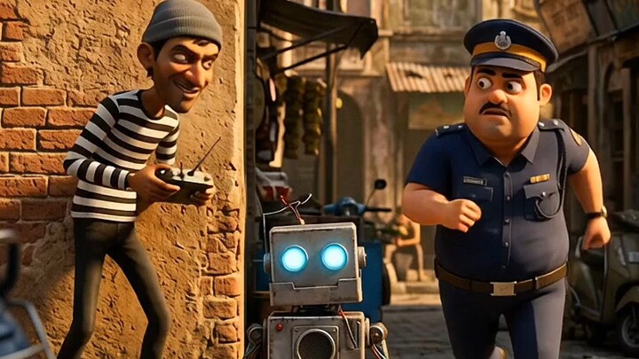 “THE ROBOT COPIED EVERYONE’S VOICE! 🤖😂 | Kallu Chor’s Crazy Plan”