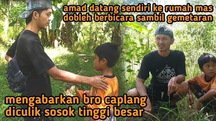 kaget dengan kedatangan amad kerumah dengan nada bicara sambil gemetaran@mbah wongso prayoga