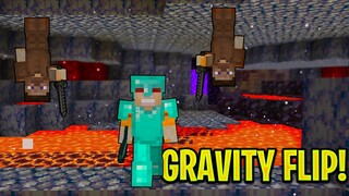 Minecraft Manhunt, But Gravity Flips EVERY MINUTE!