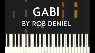 Gabi by Rob Deniel Synthesia piano tutorial with sheet music