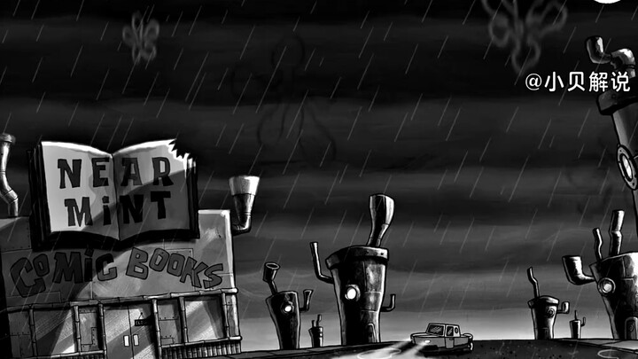 Squidward’s world turns black and white