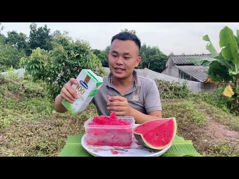 Trưa Nắng Nóng Làm Bát Dưa Dầm Sữa Đá Còn Gì Tuyệt Vời Hơn