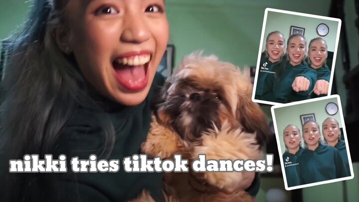 TRYING TIKTOK DANCE CHALLENGES! | NIKKI BAGAPORO