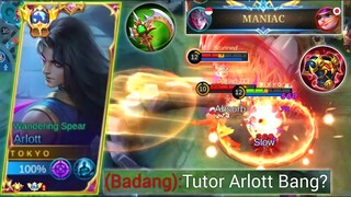 KESUSAHAN LAWAN BADANG? INI DIA BUILD TERBAIK ARLOTT BUAT COUNTER BADANG | BEST BUILD ARLOTT -MLBB