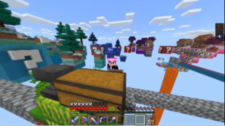 CHẾ TẠO XONG BỘ GIÁP PHA LÊ 7 MÀU CỰC VIP __ MINECRAFT SINH TỒN TRÊN ĐẢO LUCKY B