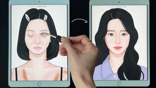 ASMR 더글로리 문동은에게 박연진 커버 메이크업! Korean Drama 'The Glory' Makeup animation