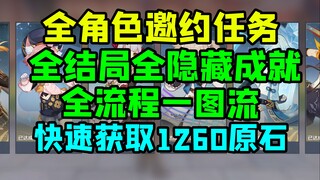 [Genshin Impact] A one-picture guide for all character invitation quests, achievements, and endings!
