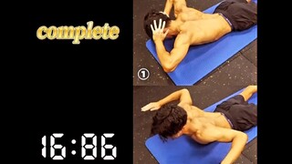 [Ultraman Blaze] Kajiwara Sa (Team Member Yasushi): Teach you a 2-minute bodyweight back workout [10