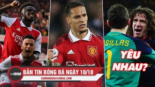 Bản tin sáng 10/10 | Arsenal đại thắng Liverpool; Antony tỏa sáng cho MU; Casillas-Puyol yêu nhau?