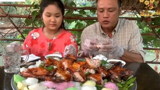 THỎ QUAY TRONG MỀM NGOÀI GIÒN, Ăn Kèm Bánh Bò Ngon Hết Sảy _ 3