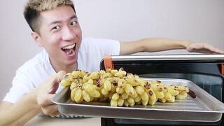 Can grapes be turned into raisins by baking them in an oven at high temperature?