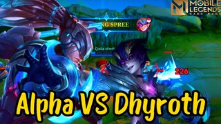 Alpha VS Dhyroth Di EXP Lane||Coba Tonton Ini ‼️