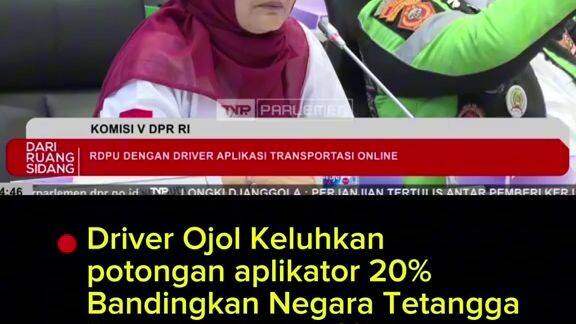 Rapat DPR mengenai hukum aturan perusahaan aplikasi online dan pemerintah