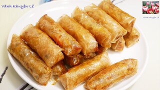 Cách làm CHẢ GIÒ giòn lâu, vàng đẹp, KHÔNG BỊ Chấm đen - Vietnamese spring rolls by Vanh Khuyen