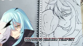 DRAWING CHARAKTER RIMURU DARI ANIME TENSURA [1/1]BNW