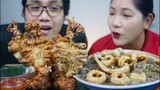 BUTTERFLY SQUID + GINISANG MUNGGO | FILIPINO FOOD | COLLAB WITH @Kuys Mikoy