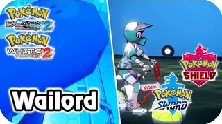 Pokémon Comparison : Watching Wailord (B2/W2 - SW/SH)