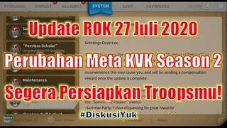 Update ROK 270720! Wu Zetian Di-Banned?! Perubahan Meta KVK Season 2! Rise of Kingdoms Indonesia