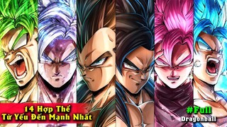14 Hợp Thể Từ Yếu Đến Mạnh Nhất - Vegito hay Gogeta chưa phải mạnh nhất【Dragon Ball 】