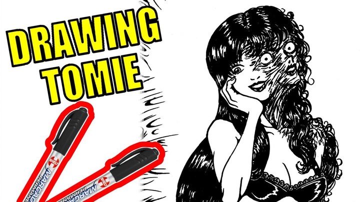 👻 Drawing Tomie with Markers - Junji Ito