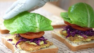 ทำ Chicken Tender Sandwich ขายที่คาเฟ่ / สูตร Chicken Tender Sandwich Jiny Jiny