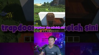 Cara Membuat Rak Buku Dengan Jam Di Minecraft #shorts