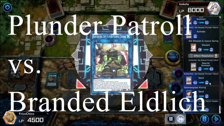 Plunder Patroll vs Branded Eldlich (Yu-Gi-Oh! Master Duel Ranked Match Season 10)