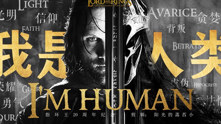 【指环王20周年|台词向|燃向|中土人类群像】光明与黑暗，信仰与背叛，荣耀与堕落，尽皆是我，我是人类！
