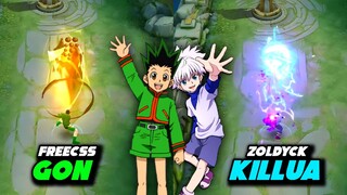 Gon & Killua Skin Comparison! MLBB x HunterxHunter Collaboration