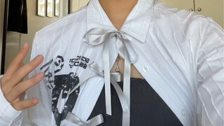 How do you start with bangs when it comes to matching white shirts? Haha