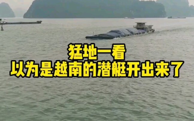From a distance, at first glance, I thought a Vietnamese submarine had just surfaced!