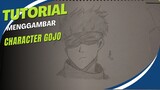 Menggambar Character Gojo Dari Anime Jujutsu Kaisen