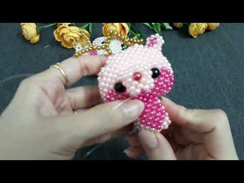 Deer Beads 6/7 # Бусы из оленя # 사슴 구슬# Hirschperlen# Perline di cervo# Kết cườm con Hươu#móc khoá