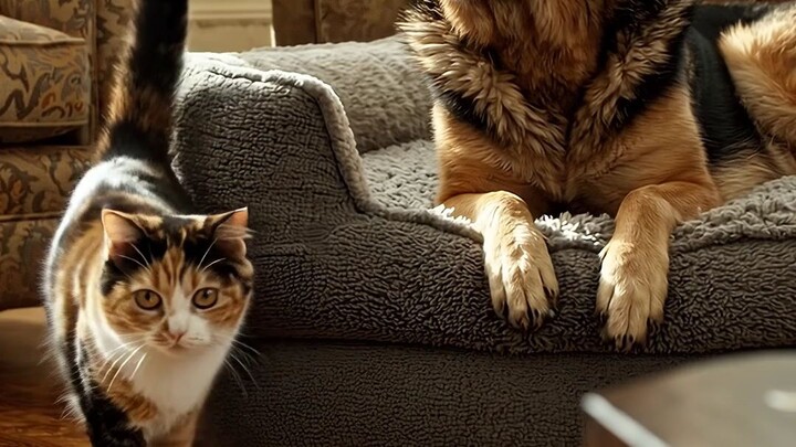 Cat and Dog funny video