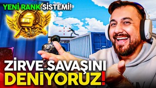 YENİ RANK SİSTEMİ ZİRVE SAVAŞINI DENİYORUZ! | PUBG MOBILE