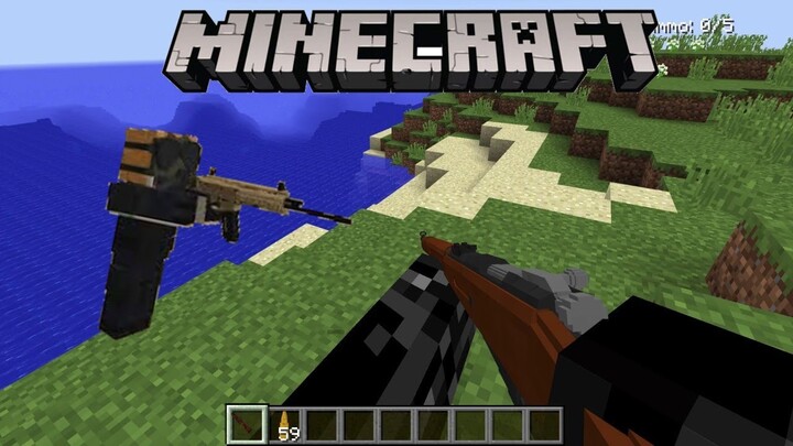 MINECRAFT MOD SÚNG 3D (Vic's Modern Warfare)