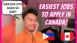 EASIEST JOBS NA APPLYAN SA CANADA | PINOY IN CANADA | WORK IN CANADA