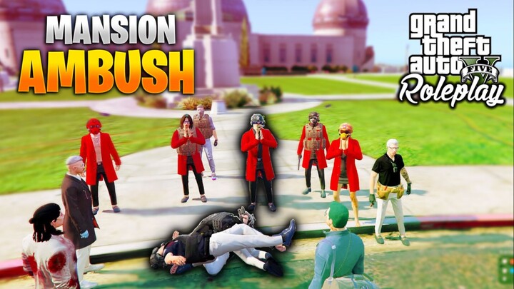KRIMINAL vs POLICE INTENSE SHOOT OUT in GTA 5 RP | MANSION AMBUSH !! | AMPLFY TIER ONE CITY