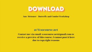 Amy Meissner – Butterfly and Condor Workshop – Free Download Courses
