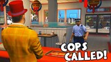 CLOWN FIRST DAY AT BURGER SHOT *COPS CALLED* - GTA RP