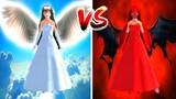 Malaikat Vs Iblis / Hantu Baik Dan Hantu Jahat Tenteng Kebaikan - Sakura School Simulator #Shorts