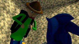 PIGGY BOOK 2 CHAPTER 5 vs SONIC & BALDI! ROBLOX RTX CHALLENGE Minecraft Animation Story