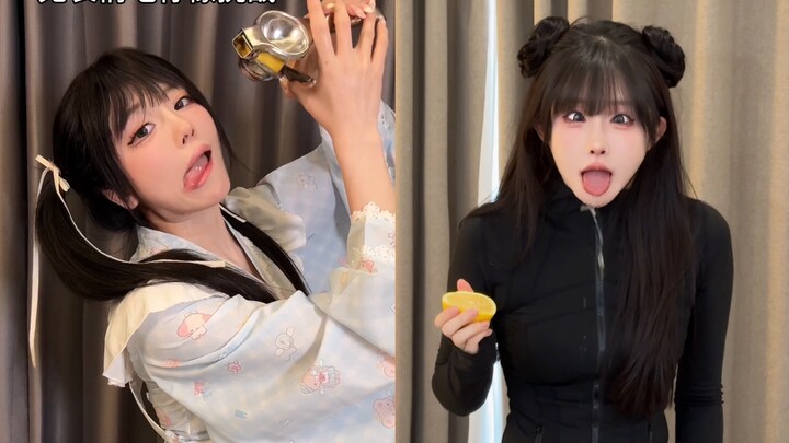 【Tuwan】Challenges Her Sisters to Eat Lemons Without Showing Any Emotion